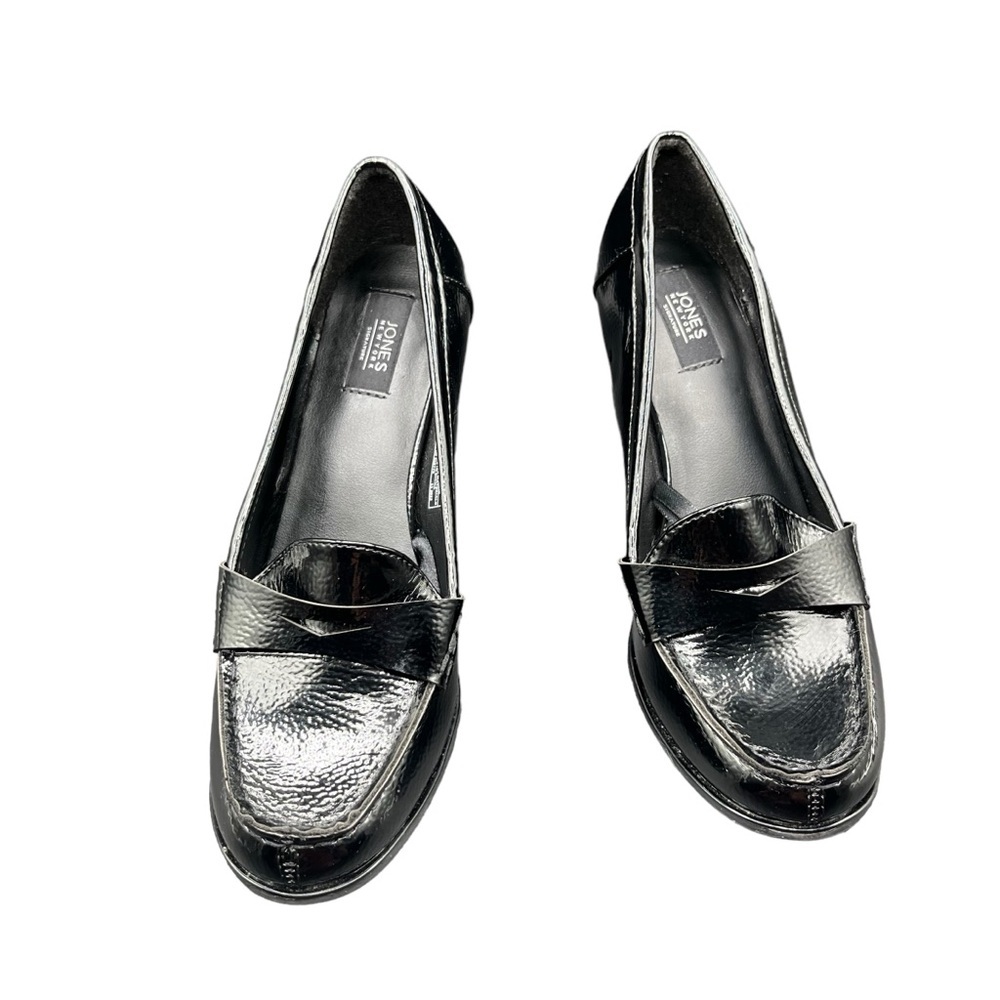 JONES NEW YORK BLACK PATENT LEATHER LOAFERS SIZE 7.5 - Picture 2 of 11